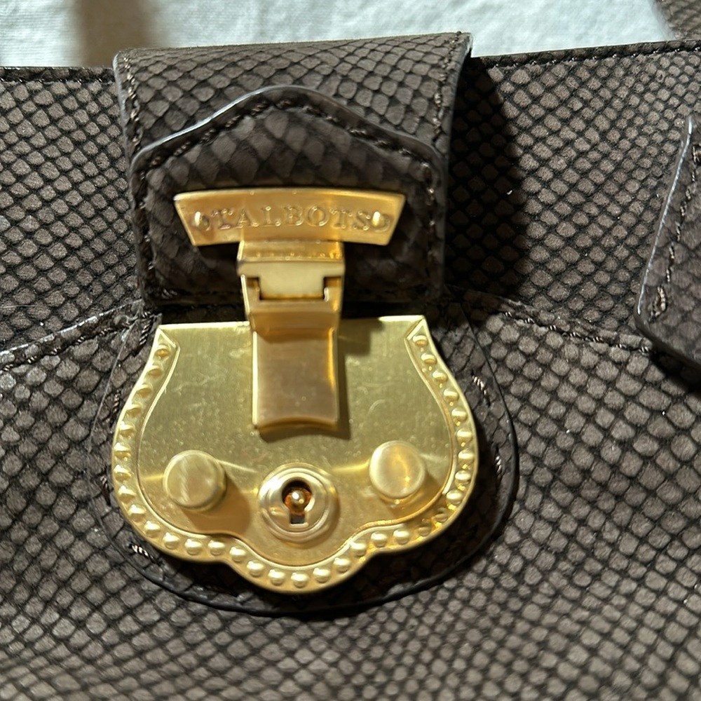 Talbots brown leather bag - Picture 2 of 8